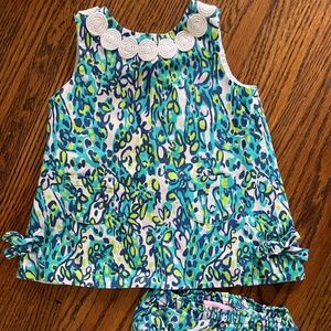 Lilly Pulitzer Baby Girls Shift Dress and Bloomers 6-12 months